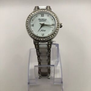 Armitron Now Ceramic Analog Women's Watch White (New Battery) 72mm Wrist Size